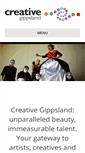 Mobile Screenshot of creativegippsland.com.au